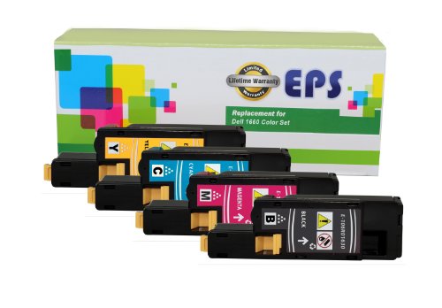 EPS Replacement Toner Cartridges For Dell C1660 C1660W C1660cnw Color set - KCMY On Sale