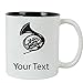 Personalized Custom French Horn 11 oz White Ceramic Coffee Mug with White Gift Box