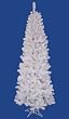 6.5' Pre-Lit White Salem Pine Pencil Christmas Tree - Multi Dura Lights
