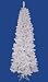 5.5' Pre-Lit White Salem Pine Pencil Christmas Tree - Multi Dura Lights