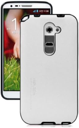 Nekeda PT Saffiano PU Leather Pattern Jelly Case for LG Optimus G2 D801,D802,D803 Tmobile,At&t (White)