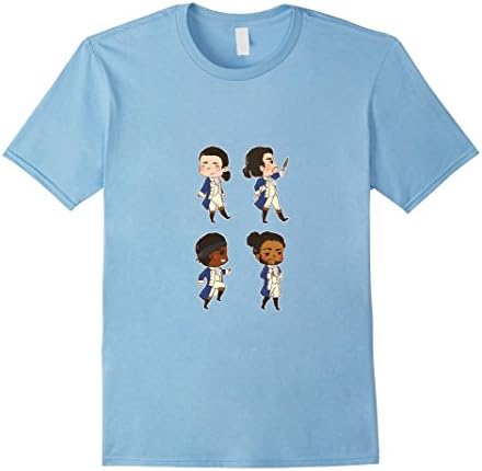Men's Funny Tshirt - Tiny Revolutionaries Large Baby Blue