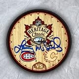 Lanny Mcdonald Calgary Flames Autographed/Hand Signed Heritage Classic Puck