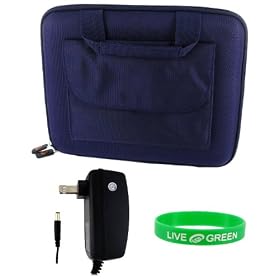 Acer Aspire One AOD150-1197 10.1-Inch Netbook Cube Carrying Case with Wall Charger - Dark Blue