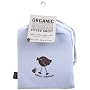 Kushies Certified Organic Bassinet/Carriage Pad Fitted Sheet, Blue