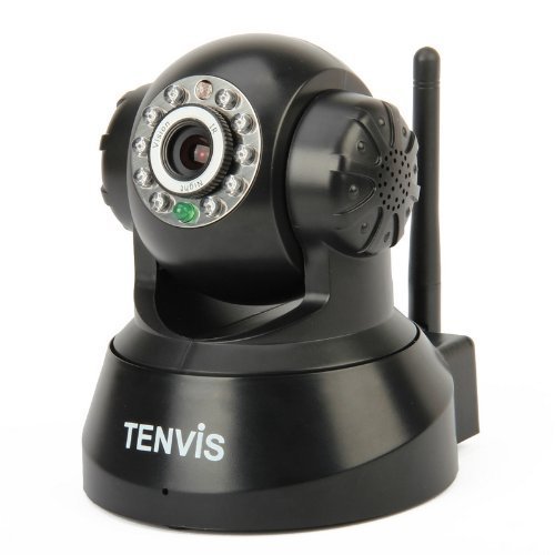 Tenvis JPT3815W Wireless WiFi 2 Way Audio 10 LED Night Vision IP Camera Motion detection Alarm events Notification via email FTP Video recording to local storage