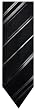 Men's Kenneth Cole New York Necktie Neck Tie Black and Silver