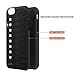 Justola Shockproof iPhone 6/6s Case, Dual Layer, Heavy Duty, Rugged Silicone iPhone Protection, 4.7 Black