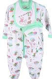 Tuti Fruiti New Fall/Winter Infant Baby Girls 3Pc. Up Up an Away Footie Set with Bib