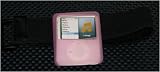 iPod Nano 3rd Generation Anit Slip Silicone Case + Sports Exercise Armbrand - PINK