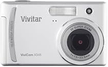 Vivitar X345 Digital Camera - Silver (10MP, 3x Optical, 4x Digital Zoom) 2.5 inch TFT