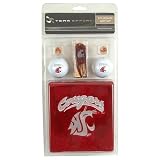 WASHINGTON STATE COUGARS GOLF TOWEL BALLS TEES GIFT SET