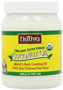 Nutiva Organic Extra Virgin Coconut Oil, 54-Ounce Containers (Pack of 2)