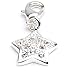 Produkt-Bild: Clipart Charms Anh&auml;nger Stern m. Strass, versilbert