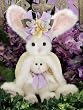 Beatrix & Bunny Bearington White Rabbit Holding Baby Rabbit 14" Christmas Stuffed Animal Gift By Bearington Collection