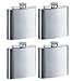 Gifts Infinity Personalized Set of 4 8ounce Stainless Steel Groomsman Flask - Engraved
