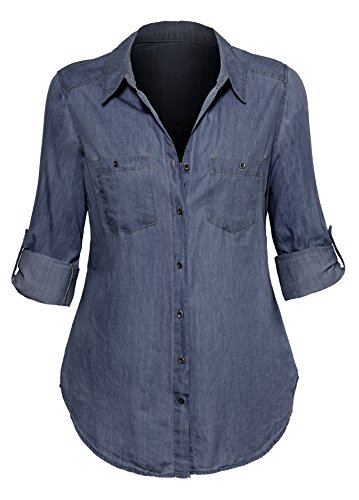 Women's Plus Size Denim Top