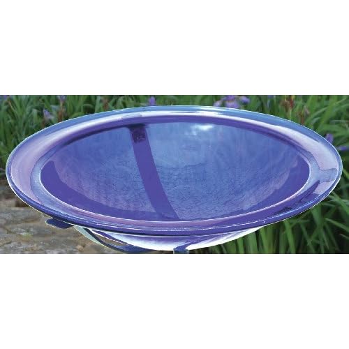 Achla 12.5" Crackle Glass Bird Bath Bowl & Cradle Only