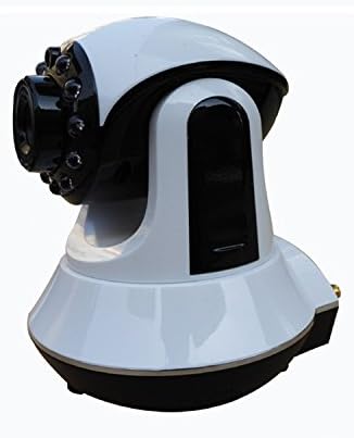 Wireless Ip Camera Network with Pan & Tilt, Night Vision, 2 Way Audio, White, Built-in Microphone, Iphone, Windows and MAC Support