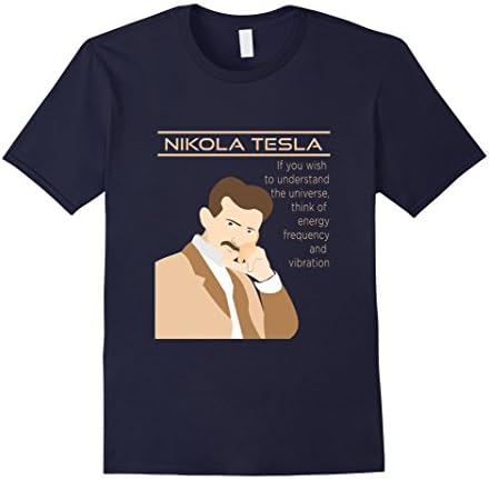 Men's Nikola Tesla Quote Tee Shirt 3XL Navy