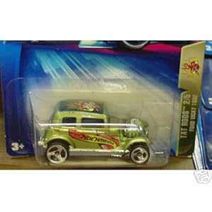 Mattel Hot Wheels 2004 Tat Rods 1:64 Scale Green 1932 Ford Vicky 2/5 Die Cast Car #119