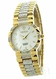 Best Price Croton Womens Two-Tone Brass MOP Diamond Quartz Dress Watch CN207369TTMP