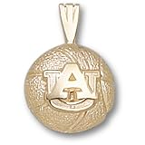 Auburn Tigers AU Basketball Pendant (14kt)
