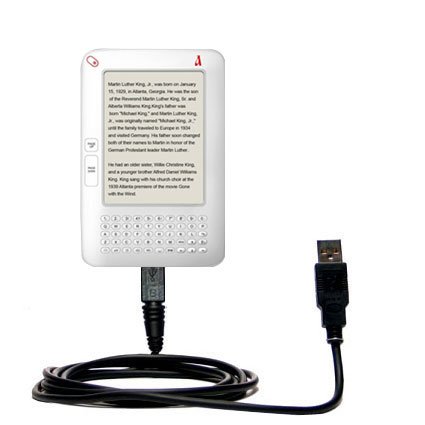 Classic Straight USB Cable for the Hanvon WISEreader N526 with Power Hot Sync and Charge capabilities - uses Gomadic TipExchange Technology
