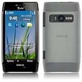 NOKIA X7 RUBBERISED TRANPARENT BACK COVER CASE - CLEAR