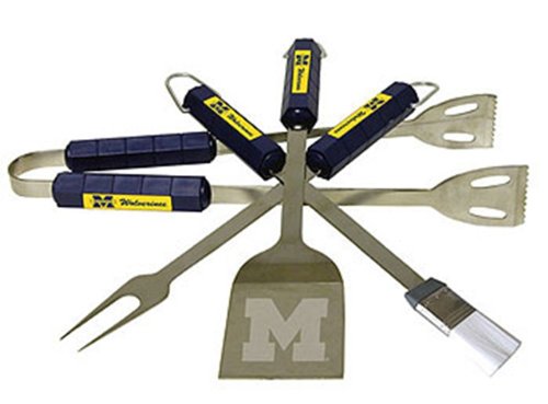 University of Michigan Wolverines BBQ Grill Set