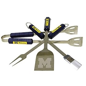 BBQ Grill Set University of Michigan Wolverines