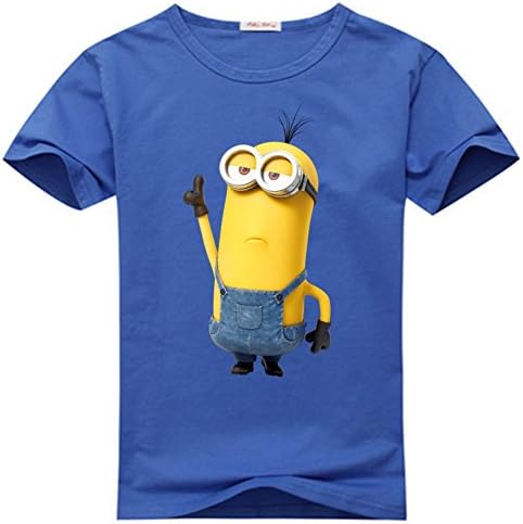 Despicable Me 2 Minions Movie Fashion Dark Bule T-shirt X-Large