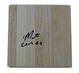 Monta Ellis Autographed 6x6 Parque Floorboard, Milwaukee Bucks, Golden State Warriors, Proof Photo of Monta Signing for Us.