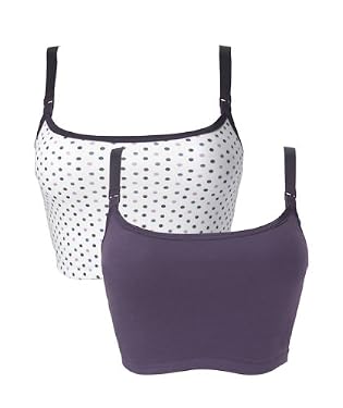 Spot & Plain Sleep Bras - 2pk