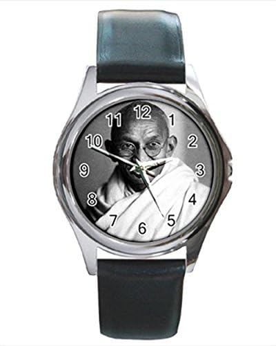 Mohandas Karamchand Gandhi Round Metal Watch copy.jpg