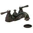 Kingsley 3.25" Two Handle Low Arc Bathroom Faucet