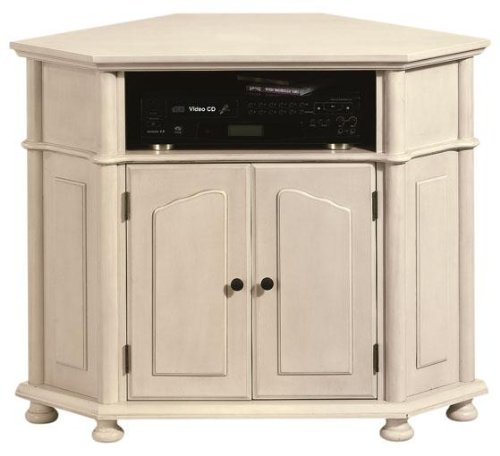 Salem Corner Tv Stand, TWO-WOOD DOORS, MANCHSTR WHITE