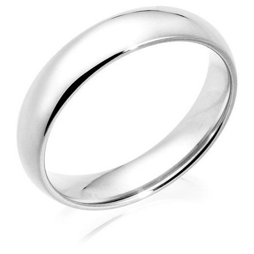 Platinum 5mm Comfort Fit Men's Wedding Band