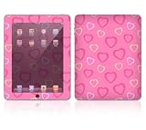 Pink Hearts Design Skin Decal Sticker for Apple iPad Tablet E-Reader