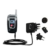 International Wall / AC Charger for the UTStarcom CDM 8915 - Gomadic Brand w/ TipExchange Technology