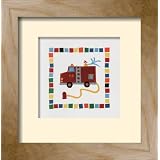 Fire Engine framed art print by Sophie Harding