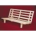 Bi-fold Hardwood Futon Frame - Full Size