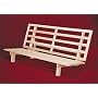 Bi-fold Hardwood Futon Frame - Full Size