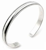 925 Sterling Silver Plain Cuff Bracelet--Refreshing Simplicity!
