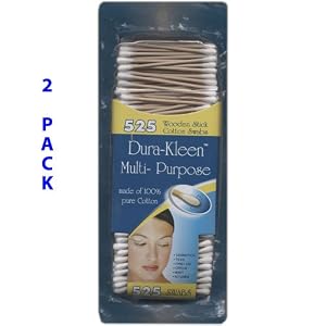 Dura-Kleen Multi-Purpose Swabs, 525 Wooden Stick Cotton Swabs by Dura-Kleen
