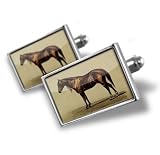 Cufflinks "Brown horse, Vintage" - Hand Made Cuff Links