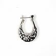 Sterling Silver Plain Hoop Earrings - Size: 27mm