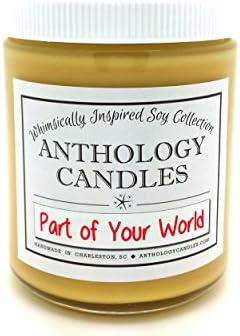 Part of Your World Candle - Anthology Candles, Whimsically Inspired Candle, Disney Candle, 8 oz Jar
