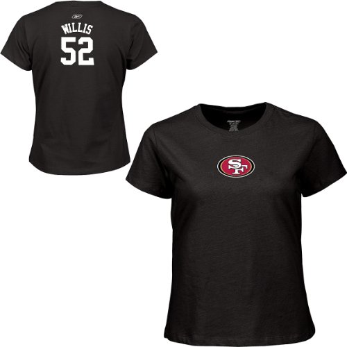 Reebok San Francisco 49ers Patrick Willis Women's Name & Number T-Shirt Medium