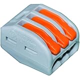 Wago 222-413 LEVER-NUTS 3 Conductor Compact Connectors 50 PK